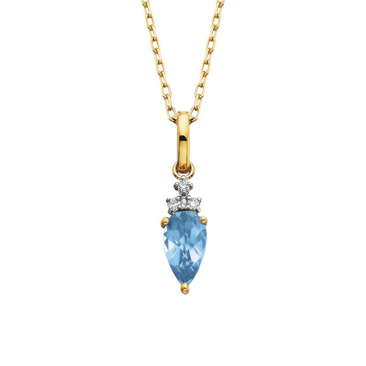 Berco Jewelry Blue Topaz Pendant