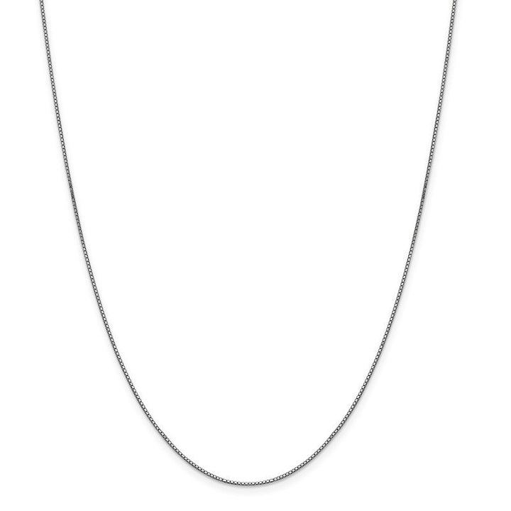 Quality Gold 14K White Gold 9 inch .9mm Box with Lobster Clasp Anklet