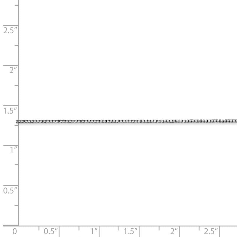 Quality Gold 14K White Gold 9 inch .9mm Box with Lobster Clasp Anklet