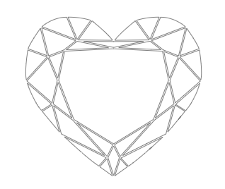 0.30 Carat, Heart Shaped Diamond