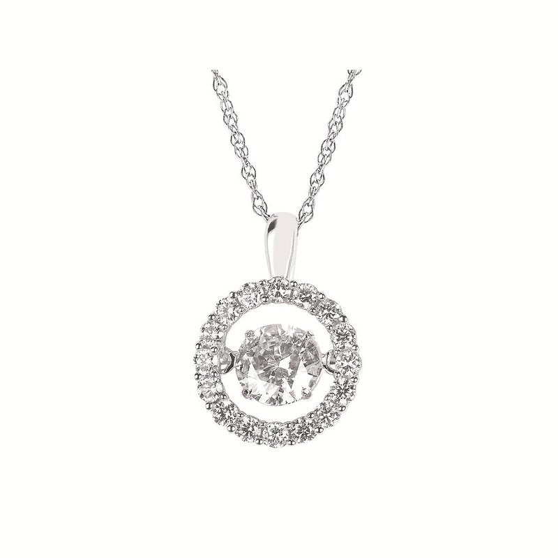 Ostbye Eco-Brilliance™ .75 Ctw. Lab-Created Diamond Shimmering Pendant In 14K Gold