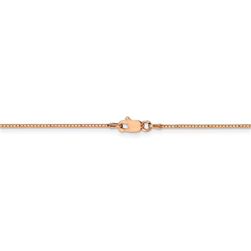 Quality Gold 14K Rose Gold 10 inch .9mm Box Link with Lobster Clasp Chain Anklet