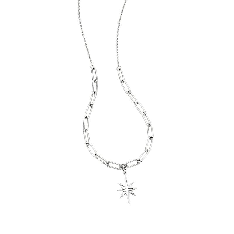 Berco Jewelry NorthStar Paperclip Necklace