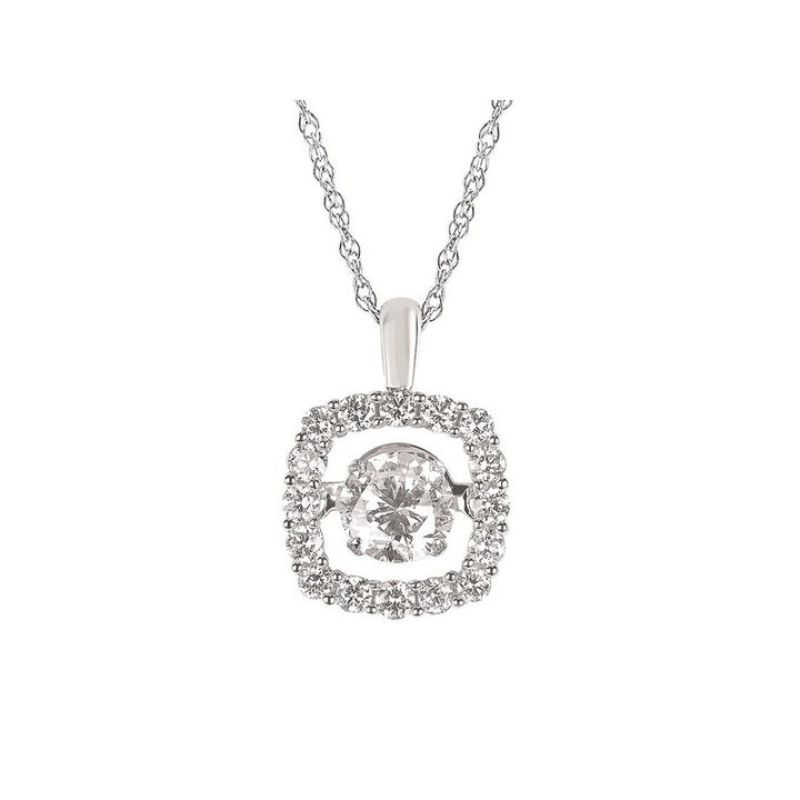 Ostbye Eco-Brilliance™ .75 Ctw. Lab-Created Diamond Shimmering Pendant In 14K Gold