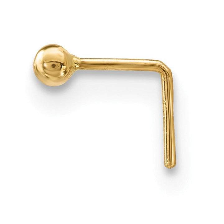 Quality Gold 14k 22 Gauge Polished 2mm Ball Nose Stud